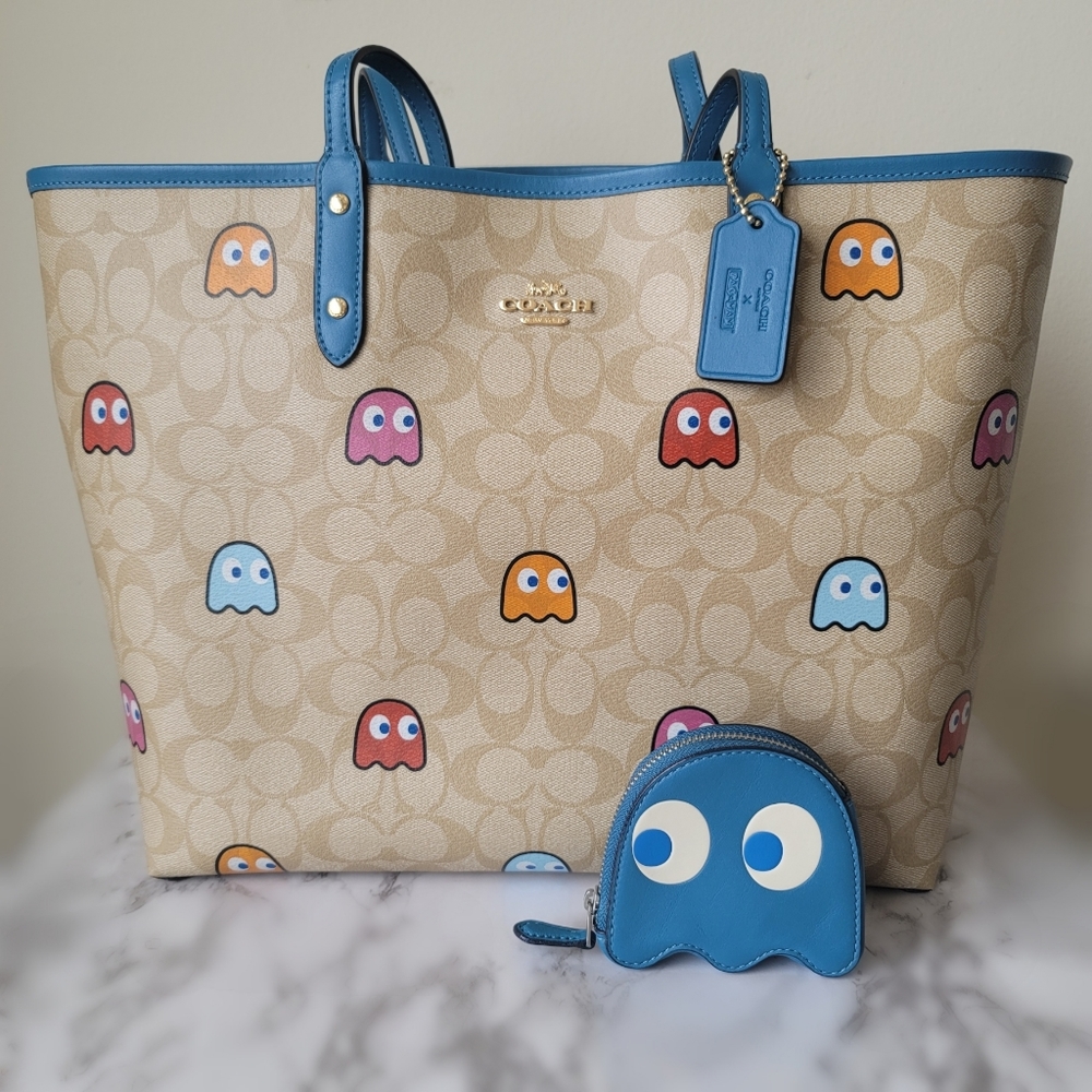 Coach x Pac Man Ghost Tote